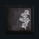 Bohemian Chic french country chalkboard botanical Gift Box<br><div class="desc">Bohemian Chic french country chalkboard botanical kitchen accessories. French botanical chalkboard home accessories. Rustic chalkboard botanical wedding favours.</div>