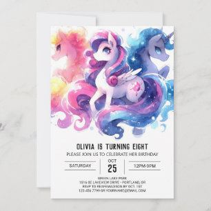 Bohemian Children Horse Birthday Invitation