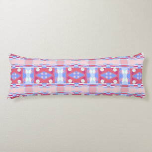 Bohemian Chintz 111 Pastel Blue Red Body Cushion