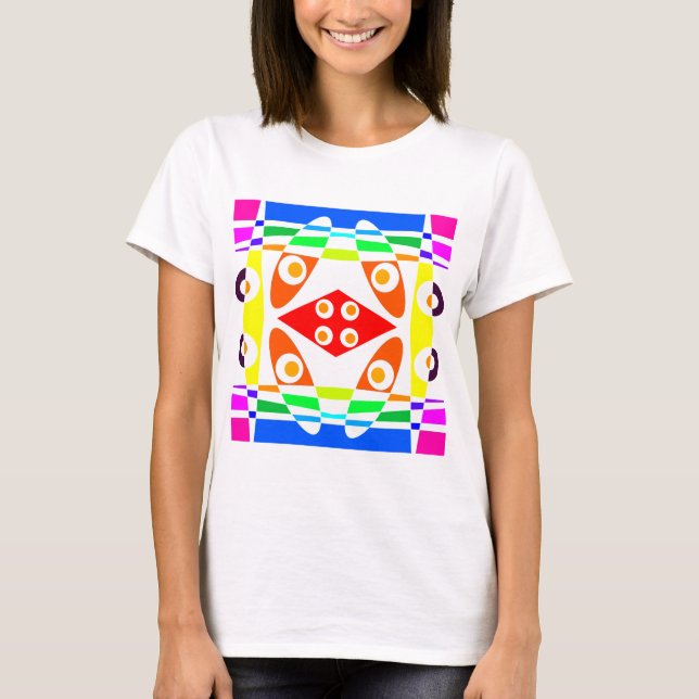 Bohemian Chintz 121 Rainbow T-shirt  (Front)
