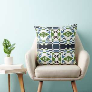 Bohemian Chintz 1 Blue Green T-shirt  Cushion
