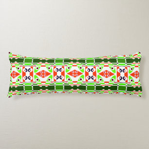 Bohemian Chintz 29 Green Tomato Red Body Cushion