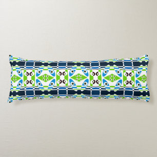 Bohemian Chintz 2 Blue Green Body Pillow