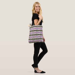 Bohemian Chintz 34 Olive Purple Tote Bag