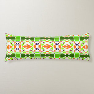 Bohemian Chintz 42 Green Orange Body Cushion