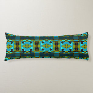 Bohemian Chintz 56 Aqua Olive Body Cushion