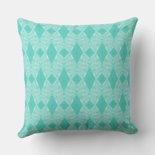 Bohemian Chintz Illustration Micro Spearmint Cushion
