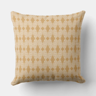 Bohemian Chintz Illustration S Light Brown Cushion