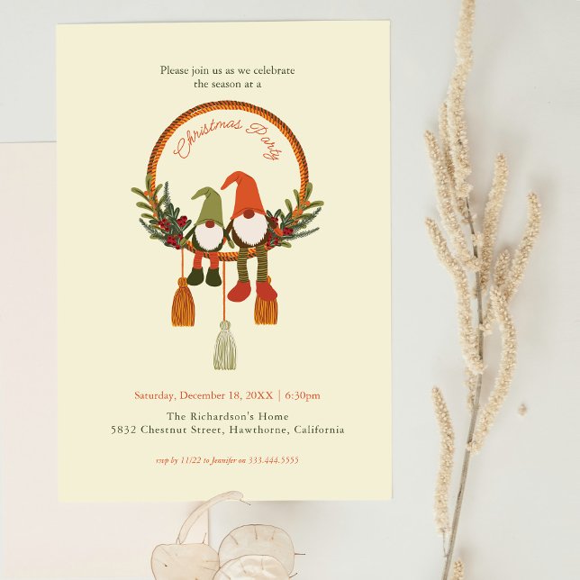 Bohemian Christmas Gnomes Card (Creator Uploaded)