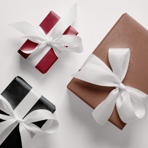 Bohemian Christmas Red Green Beige  Wrapping Paper Sheet