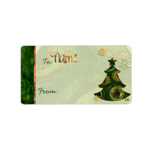 Bohemian Christmas Tree GIFTS or NAME TAG