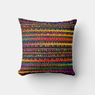 Bohemian Colourful Throw Pillow