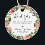 Bohemian Coral Floral Wreath Favour Tags<br><div class="desc">Beautiful watercolor flowers and botanical foliage wreath in trendy shades of coral,  peach,  pink and green,  personalised favour tags.</div>