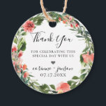 Bohemian Coral Floral Wreath Favour Tags<br><div class="desc">Beautiful watercolor flowers and botanical foliage wreath in trendy shades of coral,  peach,  pink and green,  personalised favour tags.</div>