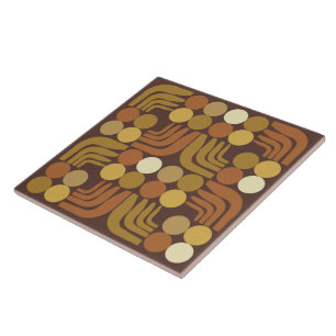 Bohemian Dark Brown Ceramic Tile