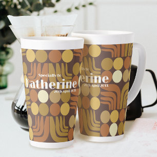 Bohemian Dark Brown Latte Mug