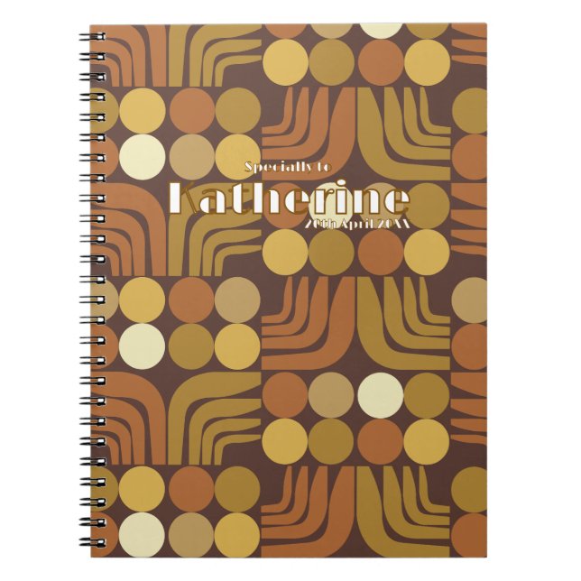 Bohemian Dark Brown Notebook (Front)
