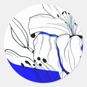 Bohemian Design on a sticker. Classic Round Sticker