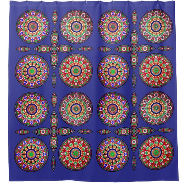 Bohemian Design Shower Curtain (Front)