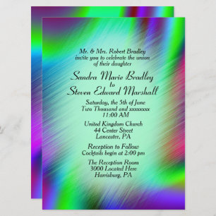 Bohemian Design Wedding Invitation 6.5" x 8.75"