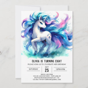 Bohemian Digital Horse Birthday Invitation