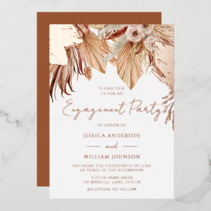 Bohemian Dream Floral Engagement Party Rose Gold