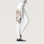 Bohemian Dreamcatcher in Vibrant Watercolor Paint Leggings<br><div class="desc">This artistic and hand painted bohemian dreamcatcher in vibrant and colourful watercolor is perfect for the trendy and stylish woman. Its cool and artsy print is great for many occasions and gifts; for yourself,  your friends,  or your family. Enjoy this boho and  hipster print for your next purchase!</div>