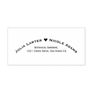 Bohemian Dried Rustic Floral Autumn Falls Wedding Self-inking Stamp