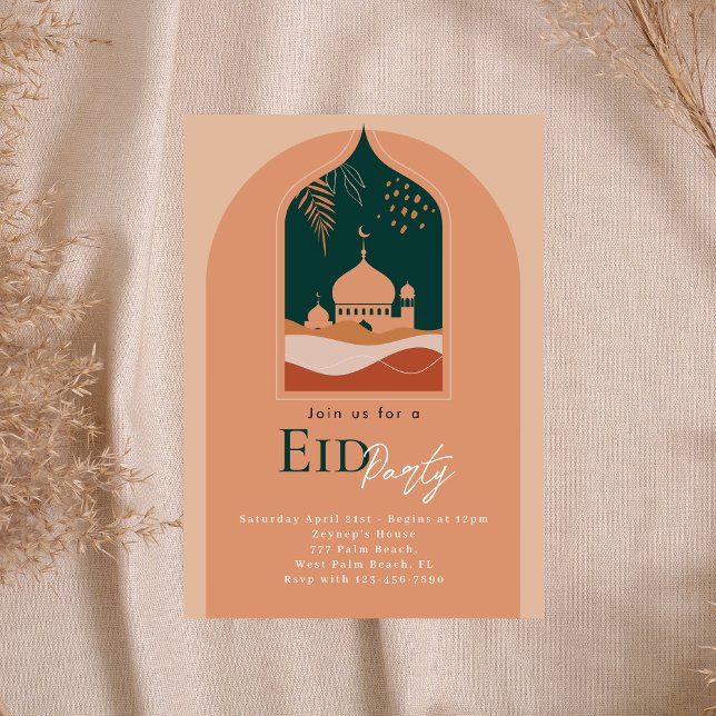 Bohemian Elegant Eid Party Invitation (Creator Uploaded)