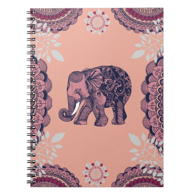 Bohemian Elephant Notebook (Front)