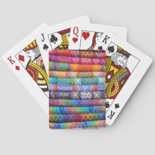 Bohemian Embroidery Fabric Playing Cards