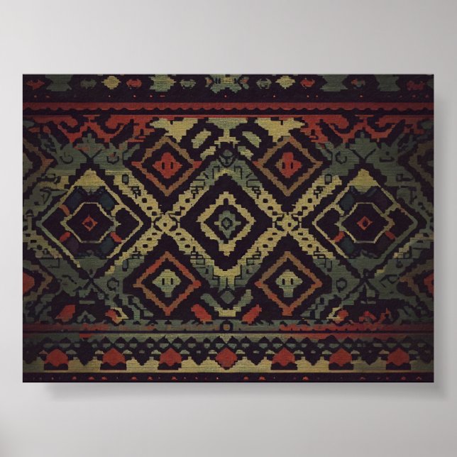 Bohemian Fabric Wallpaper Poster (Front)