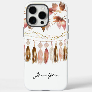 Bohemian Feather Indian Leaf iPhone  iPhone 16 Pro Max Case