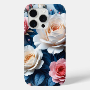 Bohemian Floral Art Tough Perfect Gift iPhone 15 Pro Case