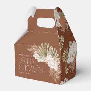Bohemian Floral & Feathers Shower Favour Box