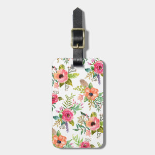 Bohemian Floral   Luggage Tag
