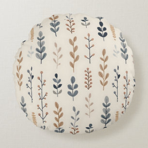 Bohemian Floral  Round Cushion
