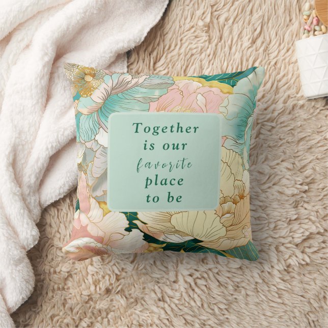 Bohemian Floral Wedding Cushion (Blanket)