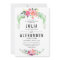 Bohemian Floral Wedding Invitation