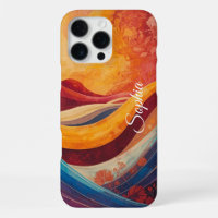 Bohemian Flow – Vibrant Wave Abstract Art Print