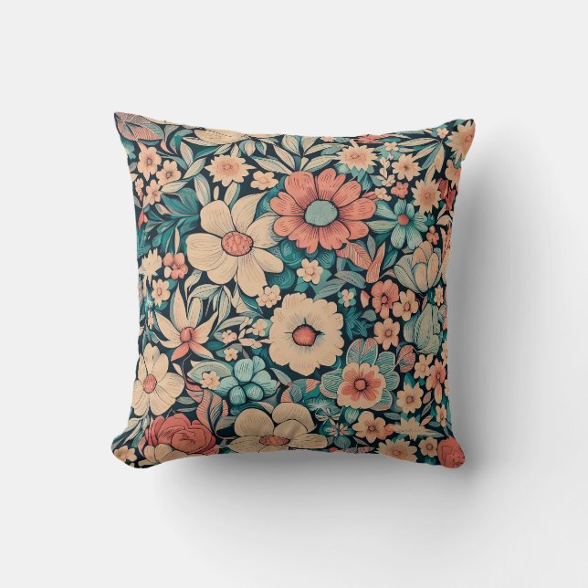 Bohemian Flower Cushion (Front)