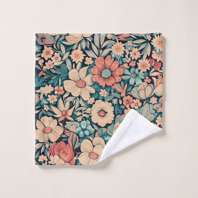 Bohemian Flower Wash Cloth (Wash Cloth)