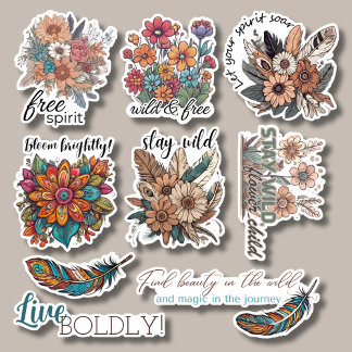 Bohemian Flowers Collection Waterproof 