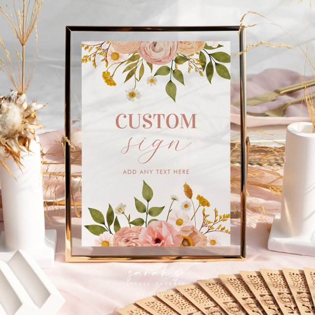Bohemian Flowers Custom Sign (Creator Uploaded)