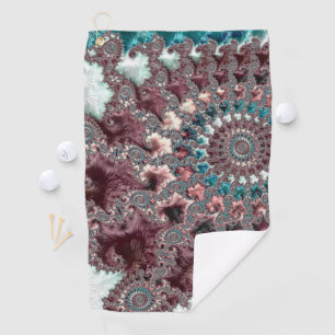 Bohemian Fractal Golf Towel