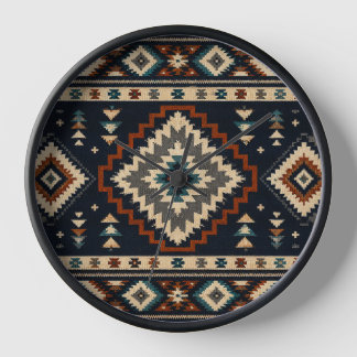 Bohemian Geometric Wall Clock
