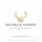 Bohemian Gold Antlers with Flowers Personlized