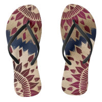 Bohemian Gold Navy Burgundy Hand Drawn Mandala