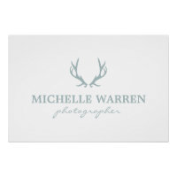 Bohemian Grey Antlers on White Logo Download