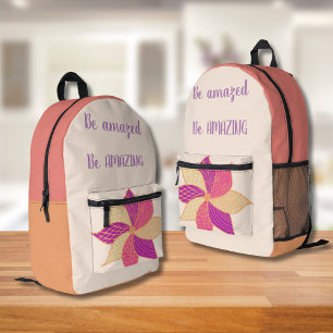 Bohemian Happy flower Backpack